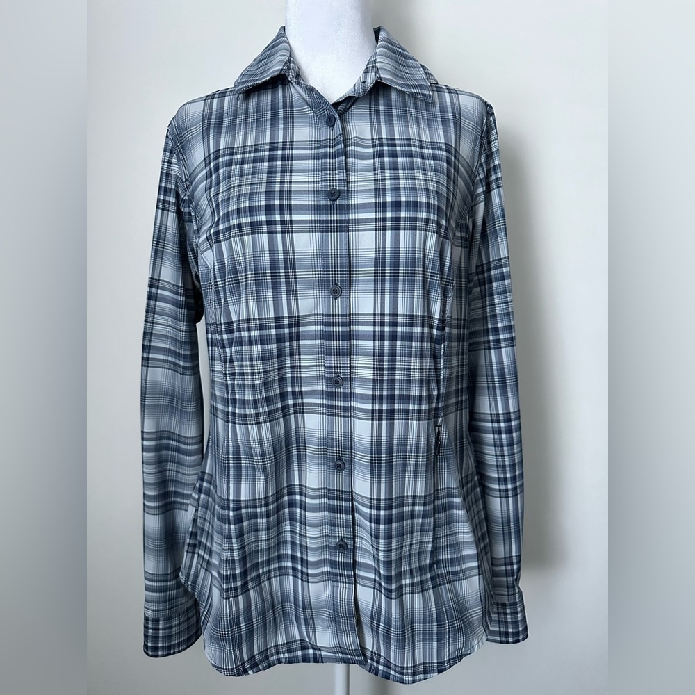 Duluth Trading Co. Sidewinder Shirt, M, Blue-Gray